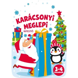 Karácsonyi meglepi - kifestő könyv 3-4 éveseknek