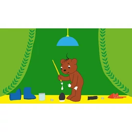 Diafilm - Boribon tojást fest