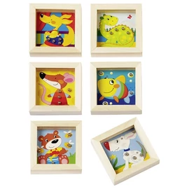 Goki állatos golyós türelemjáték fémgolyókkal