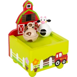 Zenedoboz farmos állatokkal és mintával