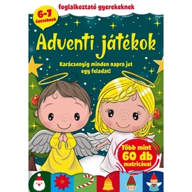 Adventi játékok - foglalkoztató gyerekeknek - matricás könyv