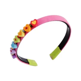 Gyöngyös hajpánt fa szivecske gyönggyel