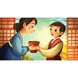 Diafilm - A kisfiú meg az üres virágcserép (Népmese kincstár)