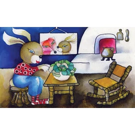 Diafilm - A nyulacska házikója