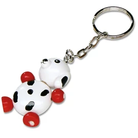 Kutya fafigurás kulcstartó