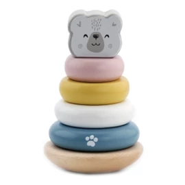 Montesszori jegesmedve torony - kicsi, pasztell színű