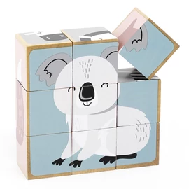 Pasztell mesekocka fából állatokról - PolarB