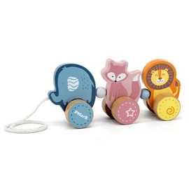 Húzogatós játék - róka, elefánt, oroszlán