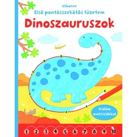 Dinoszauruszok - pontösszekötő füzet óvodásoknak matricákkal