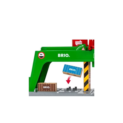 Brio World 33996 konténer emelődaru rakománnyal