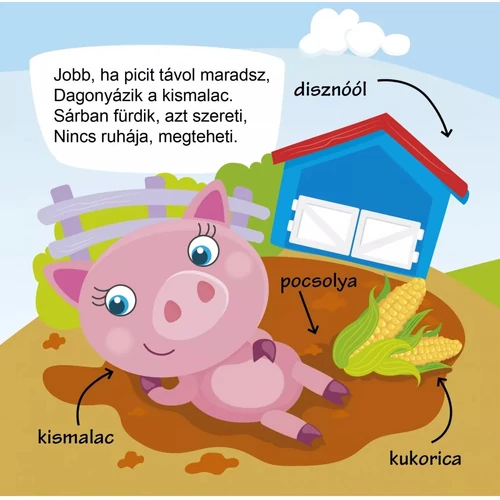 Séta a farmon mondókáskönyv kicsiknek videókkal