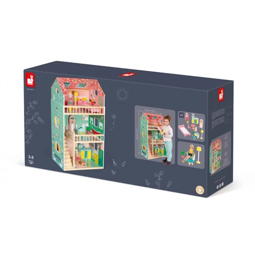 Janod 06580 Happy Day babaház doboza