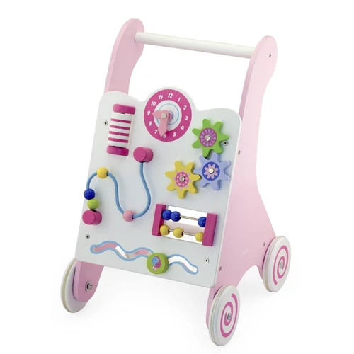 Járássegítő kiskocsi - pink