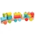 Tologatós fa vonat fa építőkockákkal