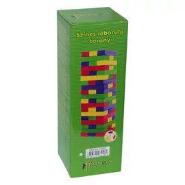 Színes leboruló torony - "Jenga"