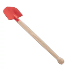 Fém ásó - 30 cm, piros
