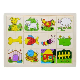 Puzzle felezős - állatos