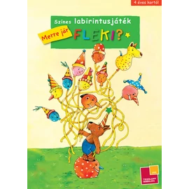 Színes labirintusjáték Merre jár Fleki? 4 éves kortól