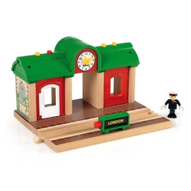 Brio World 33578 Record and play vasútállomás hangrögzítő és bemondó funkcióval