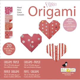 Fridolin origami készlet szív hajtogató készlet Funny origami