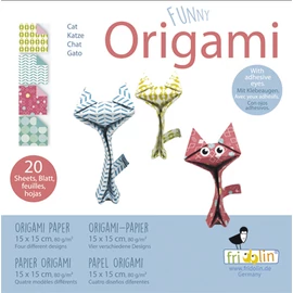 Fridolin origami készlet macska hajtogató készlet Funny origami