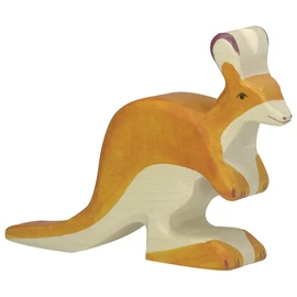 Holztiger fa figura kicsi kenguru