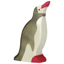 Holztiger 80210 fa figura pingvin, álló, emelt fejű