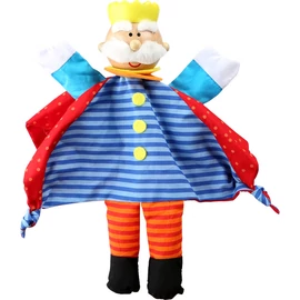 Fa golyó fejű öreg király textil kesztyűbáb, small foot 10236
