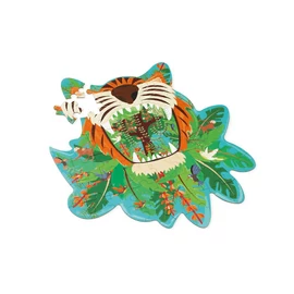 Scratch Europe forma puzzle dzsungel tigris
