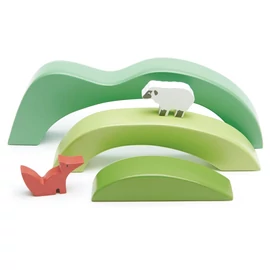 Tender Leaf Toys hegy és dob fa építőjáték
