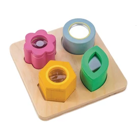 Tender Leaf Toys látásfejlesztő formalap készségfejlesztő fa játék