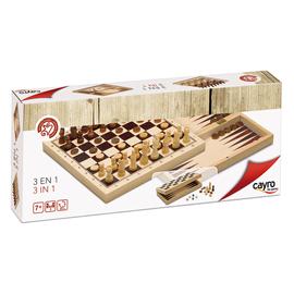 Cayro 3 in 1 sakk, dáma és backgammon