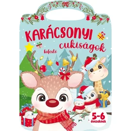 Karácsonyi cukiságok - kifestő 5-6 éveseknek - formára vágott