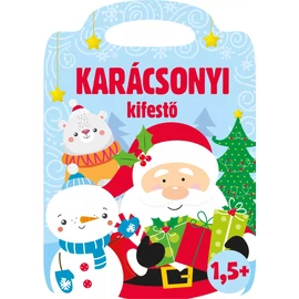 Karácsonyi kifestő kicsiknek - formára vágaott színező 2 éveseknek