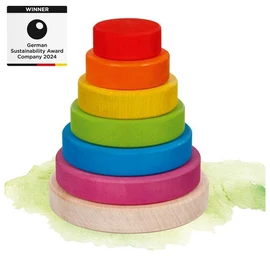 Goki 58473 szivárvány montessori torony