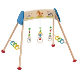 Goki Baby-Gym háziállatos hangutánzó babatornázó fából