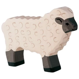 Holztiger fa figura fekete lábú birka