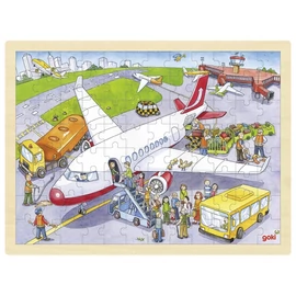 Goki repülőtér puzzle repülőgéppel