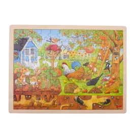 Goki a mi kertünk puzzle föld alatti állatokkal