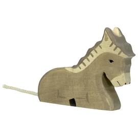 Holztiger fa figura fekvő szamár