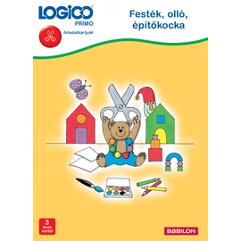 LOGICO PRIMO - feladatkártyák - Festék, olló, építőkocka