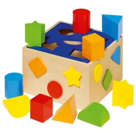 Formakereső doboz - geometriai formákkal - goki