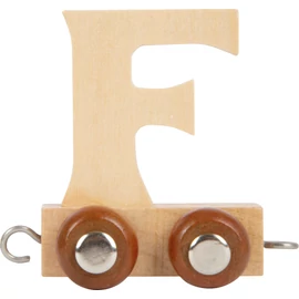 Betűvonat fából - F