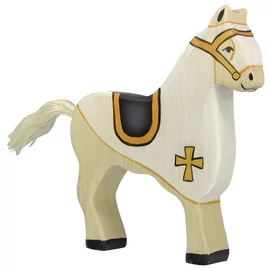 Holztiger fa figura lovagi ló