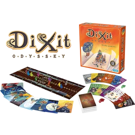 Dixit Odyssey tarsasjatek, kartyak, logo
