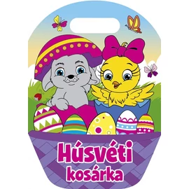 Húsvéti kosárka - kifestő kicsiknek