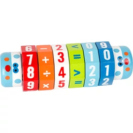 Small foot számoló fa henger matematikai műveletekkel