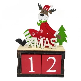 Adventi öröknaptár- rénszarvas mintával