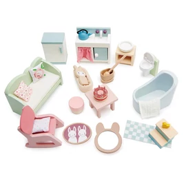 Tender Leaf Toys babaház bútor szett vidéki ház