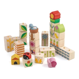Tender Leaf Toys kertépítő kocka mozaik szett